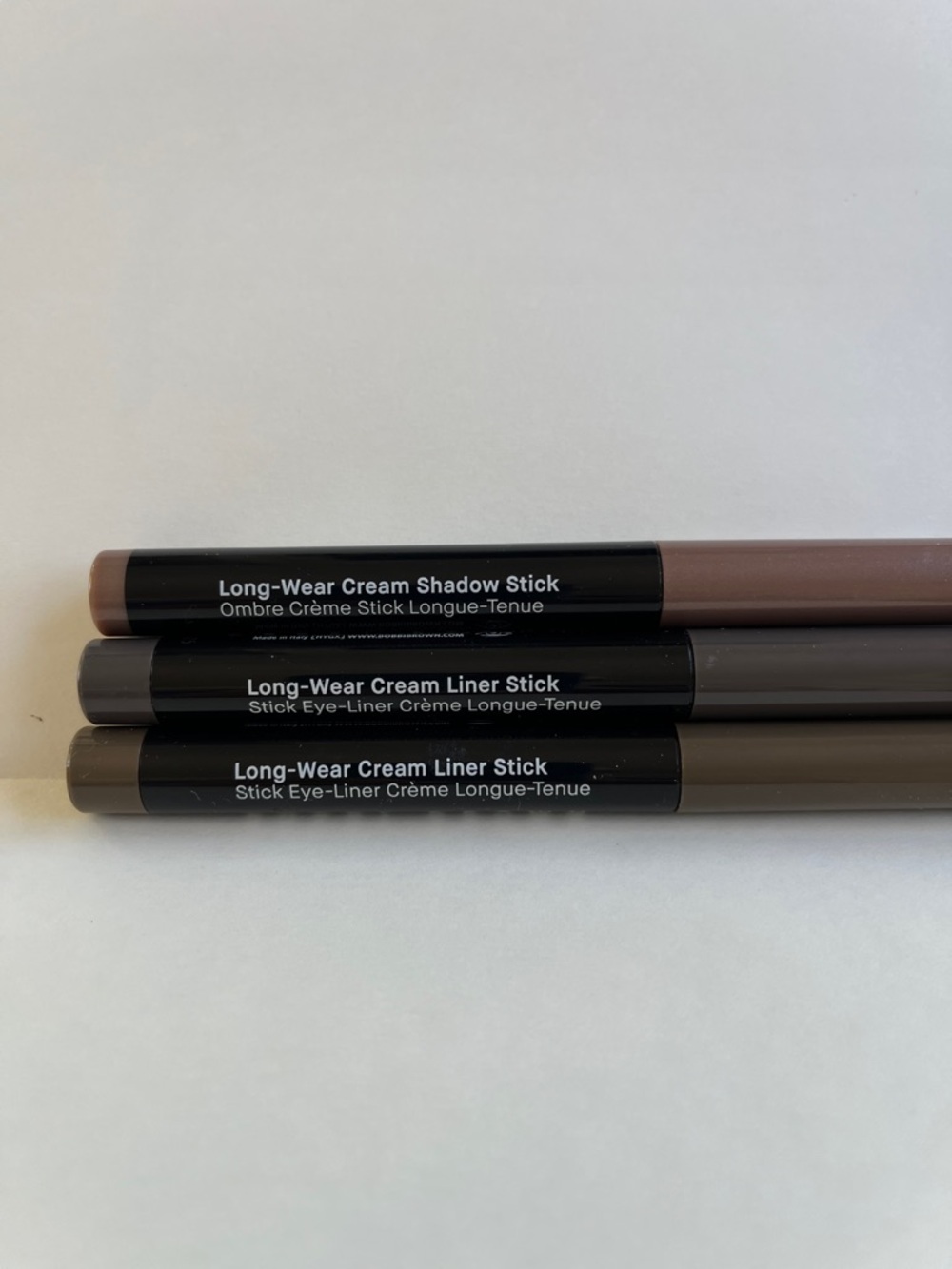 Bobbi Brown cream eyeliners in Fog and Jungle .. cream shadow stick in Stone - Picture 2 of 2
